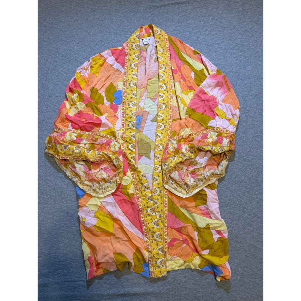 Billabong "Head Over Heels" floral beach kimono/cover-up, size S/M Vintage Y2K